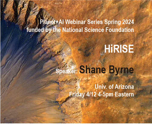 Webinar on April 12: HiRISE